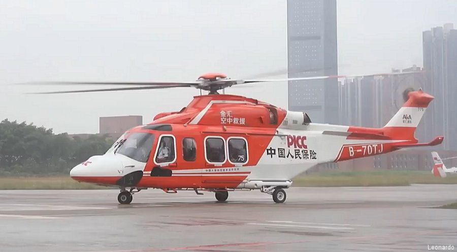 Detailed history and photos of helicopter AgustaWestland AW139 Serial 31775 Register HS-HVJ N775TQ B-70TJ used by Thai Aviation Service TAS ,Bank Of Utah ,Shanghai Zenisun Investment Group Track service timeline and current status.