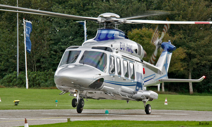 Photos of AW139 in Bel Air Aviation helicopter service.