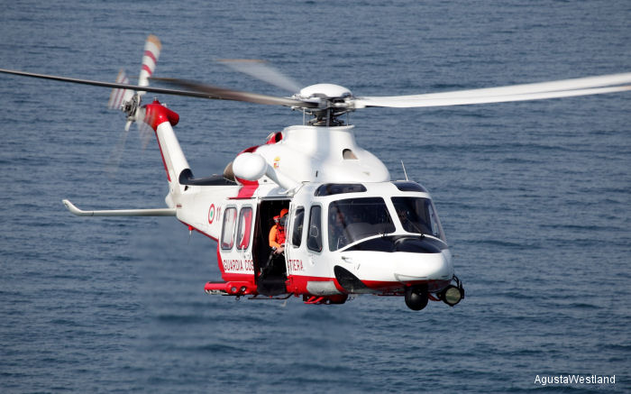 Photos of AW139 in Italian Coast Guard helicopter service.