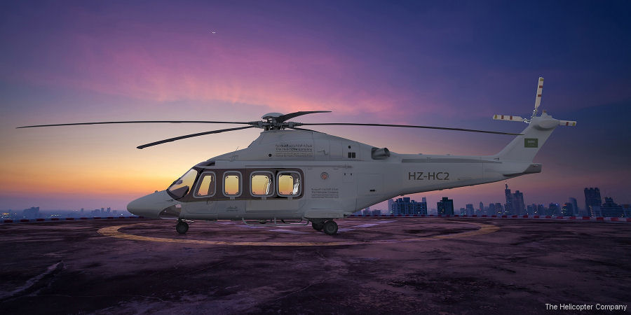 Detailed history and photos of helicopter AgustaWestland AW139 Serial 31239 Register F-HHJM I-AWVG HZ-HC2 I-AWTS TC-HMR used by Leonardo Italy ,The Helicopter Company THC ,AgustaWestland Italy ,Kaan Air Track service timeline and current status.