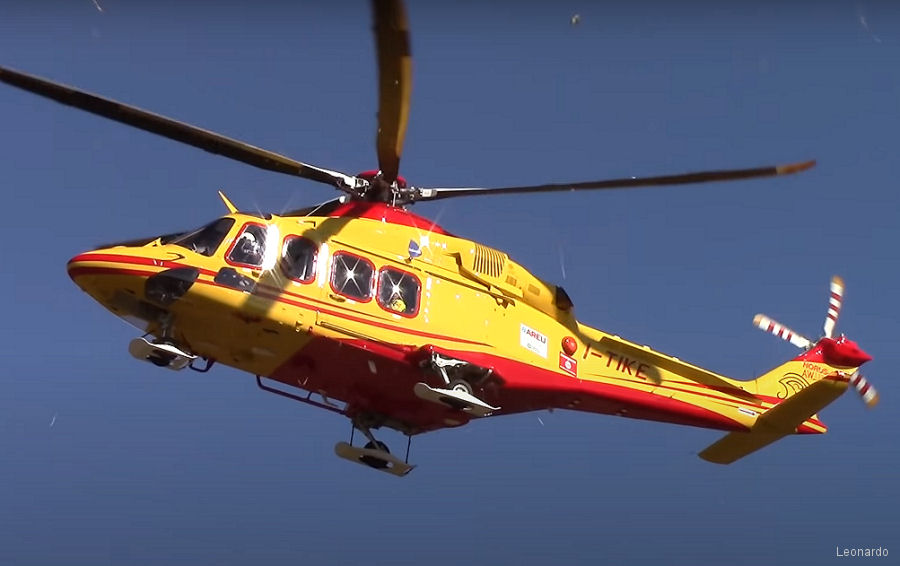 Helicopter AgustaWestland AW139 Serial 31776 Register I-TIKE used by INAER Italia. Aircraft history and location