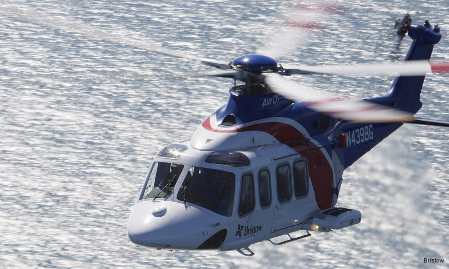 Helicopter AgustaWestland AW139 Serial 31312 Register D-HHMR G-PNZH N439BG G-CGSN used by HeliService International GmbH ,Penzance Heliport Ltd Penzance Helicopters ,Sloane Helicopters ,Bristow US ,Bristow. Built 2010. Aircraft history and location