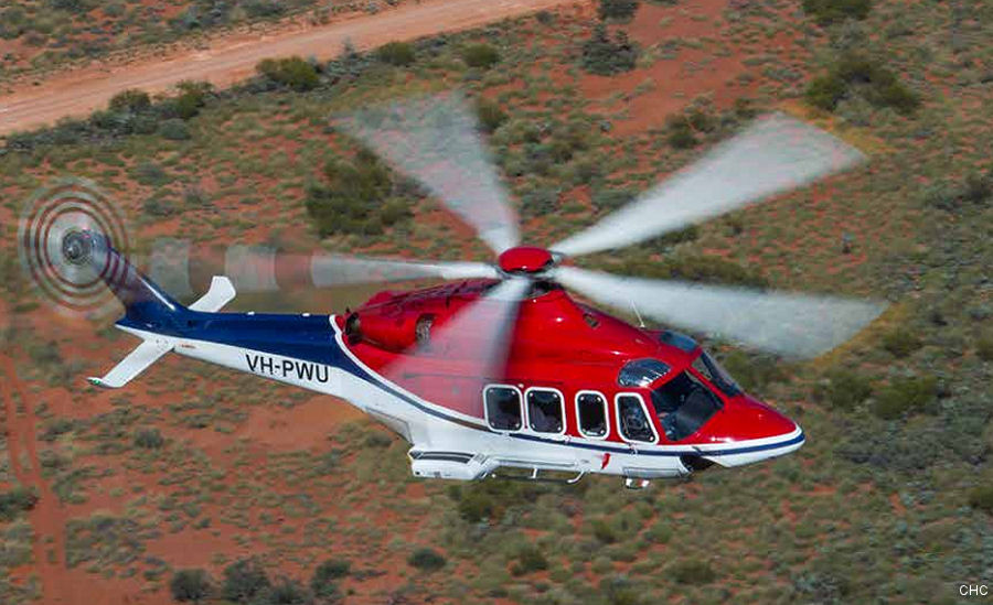 Detailed history and photos of helicopter AgustaWestland AW139 Serial 31485 Register XA-VFH PR-CGJ VH-PWU 9M-AIR used by Transportes Aereos Pegaso ,CHC do Brasil BHS (BHS Taxi Aereo) ,Lloyd Helicopters ,Awan Inspirasi Sdn Bhd AISB Track service timeline and current status.