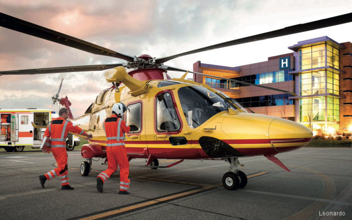 Detailed history and photos of helicopter AgustaWestland AW169 Serial 69012 Register I-BBPE I-RAIL used by Avincis (Babcock Italia) ,AgustaWestland Italy Track service timeline and current status.