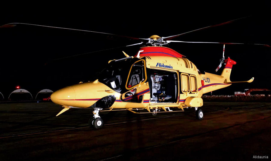 Detailed history and photos of helicopter AgustaWestland AW169 Serial 69063 Register I-LIDI used by Alidaunia Track service timeline and current status.