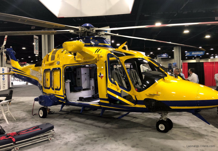 Helicopter AgustaWestland AW169 Serial 69085 Register N308TC used by STARFlight (Travis County Emergency Services) ,AgustaWestland Philadelphia (AgustaWestland USA). Built 2018. Aircraft history and location