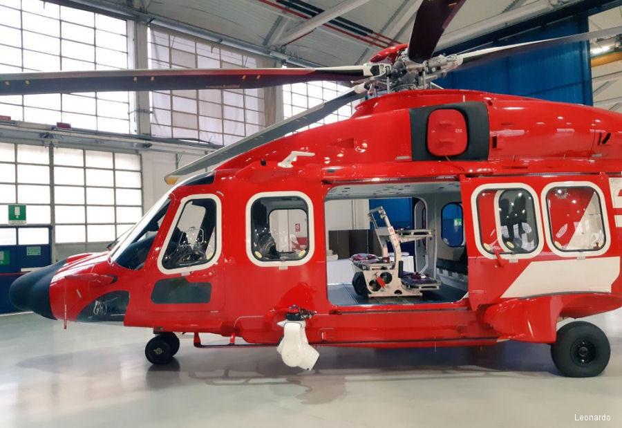 Helicopter AgustaWestland AW189 Serial 89012 Register JA24HB used by Fire and Disaster Management Agency FDMA Tokyo Fire Department. Built 2018. Aircraft history and location