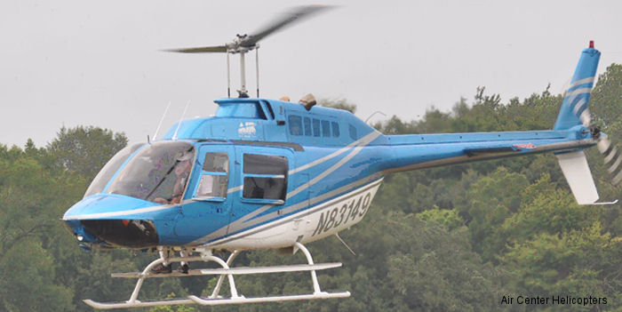 Detailed history and photos of helicopter Bell 206B-2 Jet Ranger Serial 1045 Register N83149 used by Air Center Helicopters ACHI Track service timeline and current status.