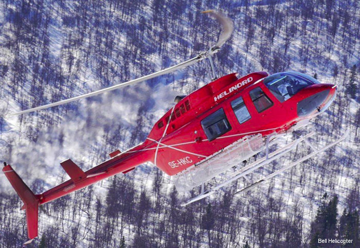 Helicopter Bell 206L-1 Long Ranger Serial 45321 Register SE-HKC. Aircraft history and location