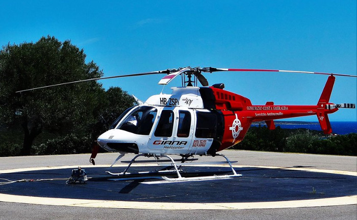 Detailed history and photos of helicopter Bell 407 Serial 53261 Register HB-ZSP F-GMSG N407FG used by Giana Helicopter Track service timeline and current status.