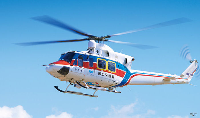 Detailed history and photos of helicopter Bell 412EP Serial 36116 Register JA6783 N9145H used by MLIT ,Bell Helicopter Track service timeline and current status.