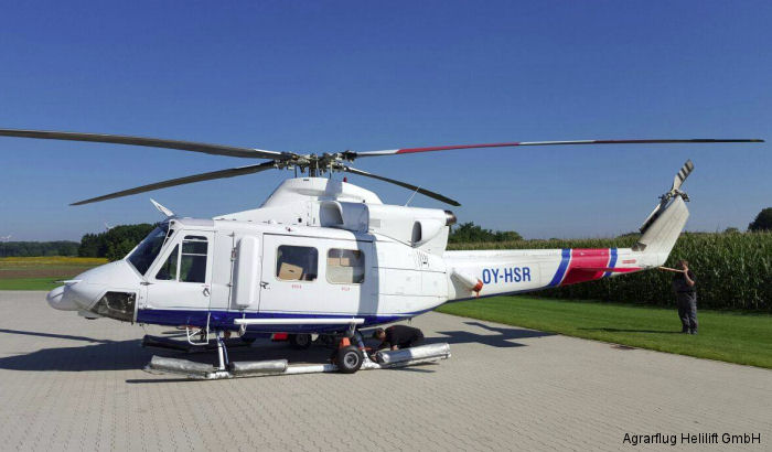 Detailed history and photos of helicopter Bell 412EP Serial 36133 Register D-HAFL OY-HSR N62734 used by Pegasus Aero Group ,HeliBravo ,Agrarflug Helilift GmbH ,Atlantic Airways ,Bell Helicopter Track service timeline and current status.