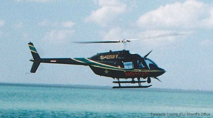Detailed history and photos of helicopter Bell 206B-3 Jet Ranger Serial 4518 Register N46CL N911VS N6110K C-GBUB used by Helicopters Inc ,Sarasota County Sheriffs Office ,Bell Helicopter ,Bell Helicopter Canada Track service timeline and current status.