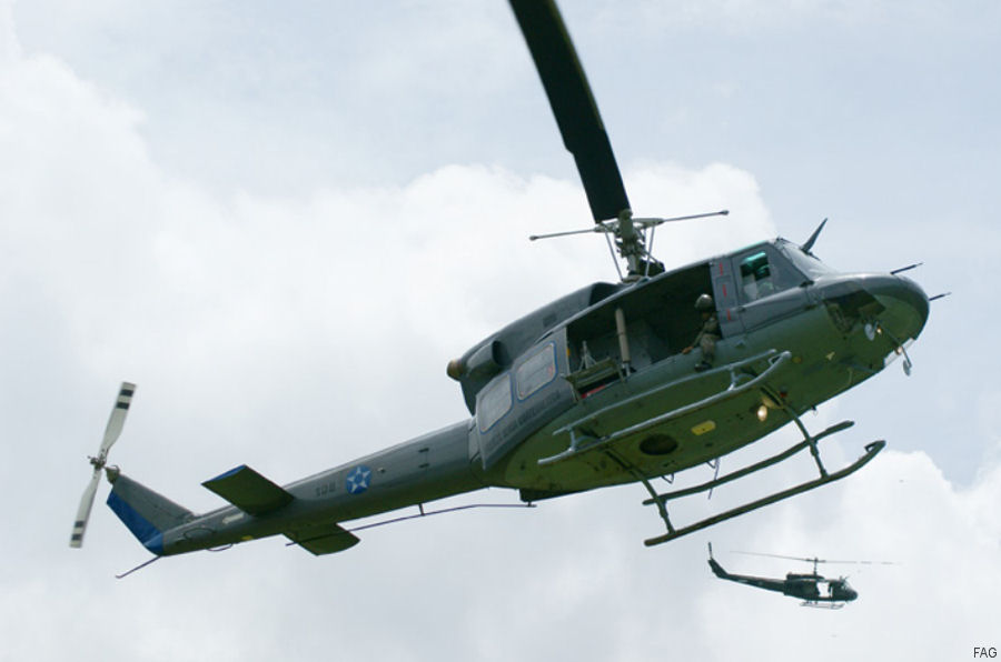 Detailed history and photos of helicopter Bell 212 Serial 31108 Register 108 N700EA XA-KEV used by Fuerza Aerea Guatemalteca (Guatemalan Air Force) ,Bell Helicopter ,ASESA (Aeroservicios Especializados SA) Track service timeline and current status.