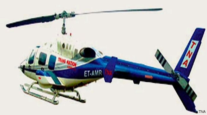 Detailed history and photos of helicopter Bell 222UT Serial 47554 Register ET-AMR N111DS N3123T used by TransAsia Airways TNA ,Turbines Ltd ,Bell Helicopter Track service timeline and current status.
