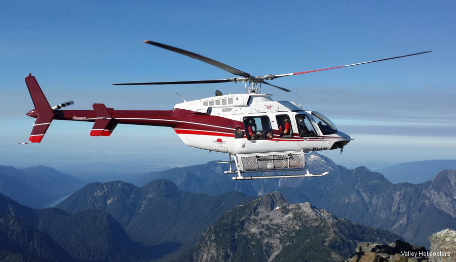 Detailed history and photos of helicopter Bell 407 Serial 53816 Register C-FVLY N234BH used by Valley Helicopters ,Bell Helicopter Track service timeline and current status.