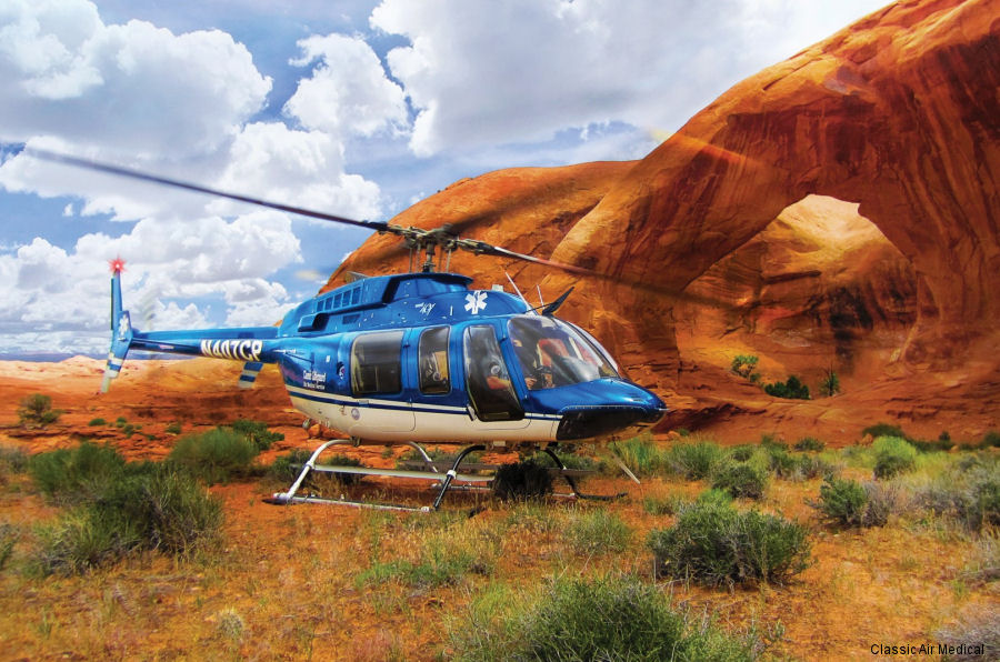 Detailed history and photos of helicopter Bell 407 Serial 53095 Register N407CP used by Classic Air Medical ,State of California Track service timeline and current status.