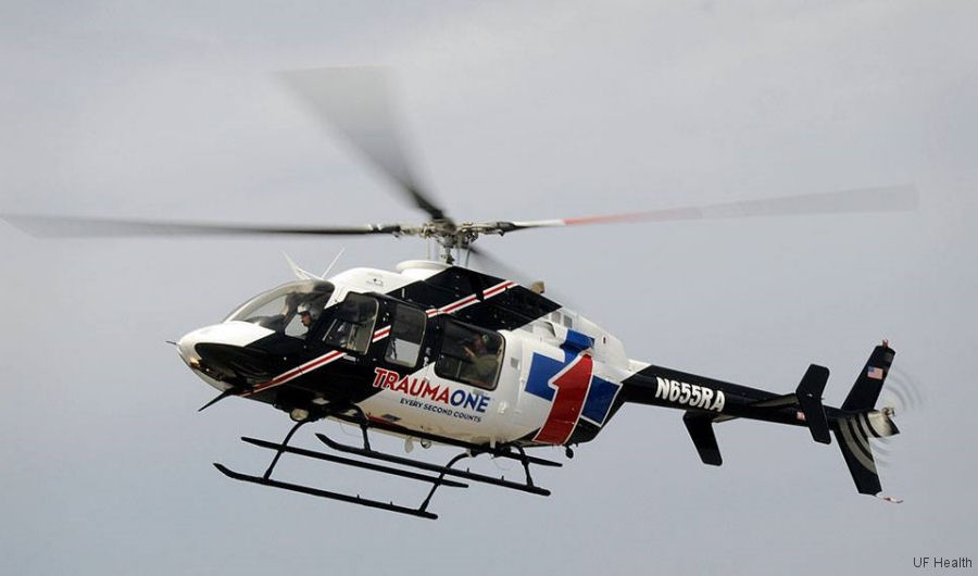 Detailed history and photos of helicopter Bell 407 Serial 54116 Register N655RA N481AE used by University of Florida Health ,Med Trans Corp ,Bell Helicopter Track service timeline and current status.