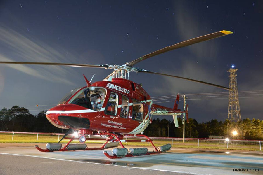 Detailed history and photos of helicopter Bell 407GXP Serial 54685 Register N914UF N685MT N653PB used by Medstar Air Care ,Med Trans Corp ,Bell Helicopter Track service timeline and current status.
