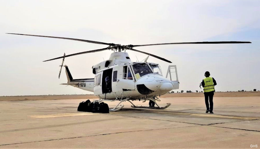 Detailed history and photos of helicopter Bell 412SP Serial 33178 Register EC-NTF D-HAFW VH-LLI N556UH JA9937 used by Administraciones Locales Generalitat Valenciana (Valencia Government) ,Rotorsun ,Global Helicopter Service GmbH GHS ,Agrarflug Helilift GmbH ,Helicorp Pty Ltd ,TXAirLife (AirLIFE Texas) Track service timeline and current status.