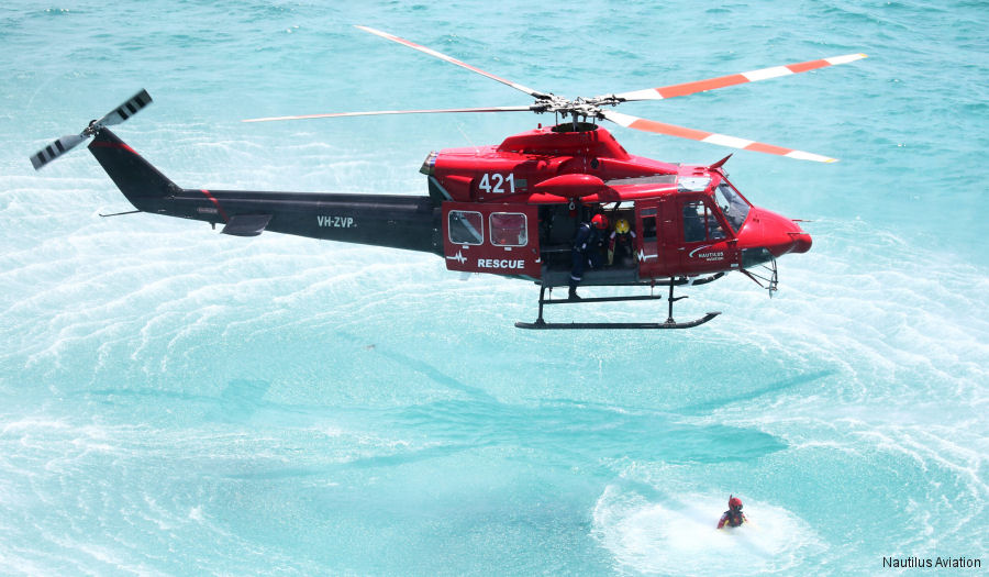 Detailed history and photos of helicopter Bell 412EP Serial 36167 Register VH-ZVP JA31TT N7224Q used by Nautilus Aviation ,Fire and Disaster Management Agency FDMA Tottori Prefecture Emergency Management Air Corps ,Bell Helicopter Track service timeline and current status.