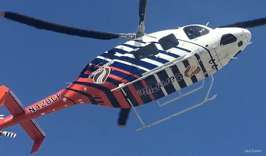 Detailed history and photos of helicopter Bell 429 Serial 57228 Register N428CF C-FECY used by CareFlite ,Bell Helicopter ,Bell Helicopter Canada Track service timeline and current status.