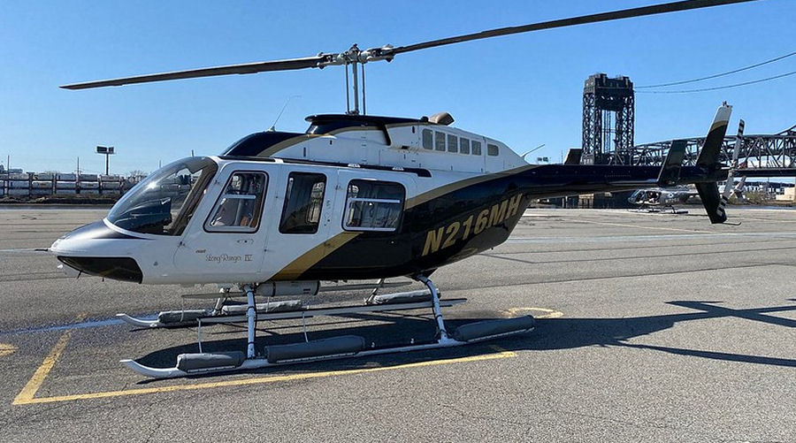 Helicopter Bell 206L-4 Long Ranger Serial 52296 Register N216MH N7896X used by State of New York ,Meridian Helicopters ,PHI Inc ,Bell Helicopter. Built 2004. Aircraft history and location