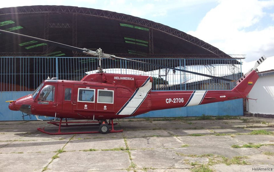 Detailed history and photos of helicopter Bell 212 Serial 30591 Register CP-2706 OB-1979-P PP-MEF CS-HDY N72383 JA9518 used by HeliAmerica ,Omni Taxi Aereo OTA ,OMNI Aviação OHI (OMNI Aviation Group) ,Kaijō Hoan-chō JPCG (Japanese Coast Guard) Track service timeline and current status.