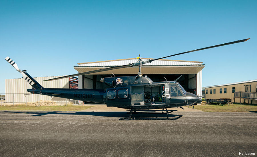 Detailed history and photos of helicopter Bell 212 Serial 31214 Register N212HB N523EH C-GRWX used by ERA Helicopters Alaska ,Okanagan Helicopters ,Midwest Helicopters Track service timeline and current status.