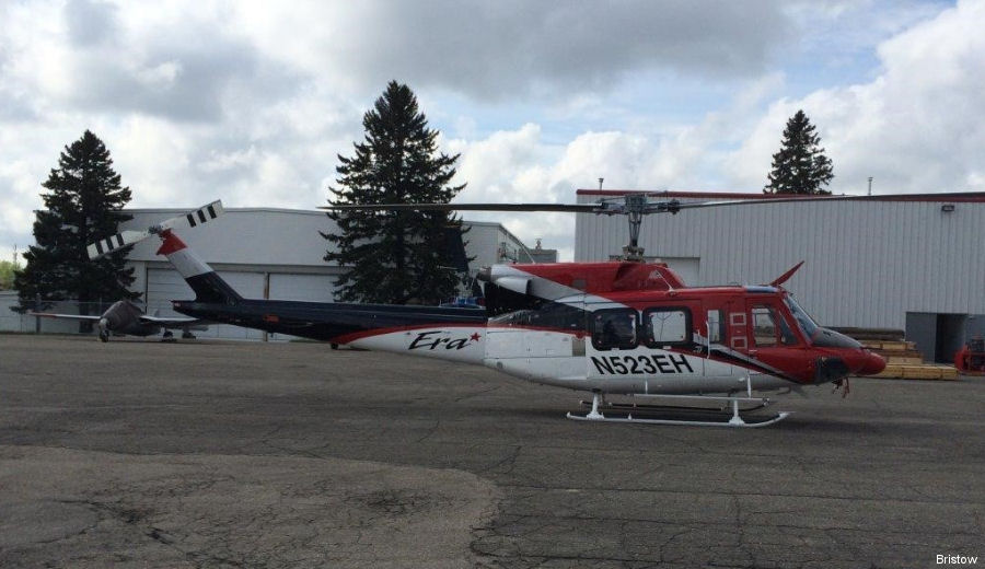 Detailed history and photos of helicopter Bell 212 Serial 31214 Register N212HB N523EH C-GRWX used by ERA Helicopters Alaska ,Okanagan Helicopters ,Midwest Helicopters Track service timeline and current status.
