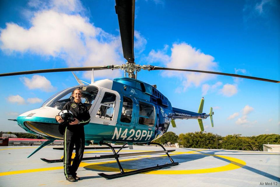 Detailed history and photos of helicopter Bell 407 Serial 53772 Register N429PH used by State of Texas ,Air Med 12 ,PHI Inc Track service timeline and current status.