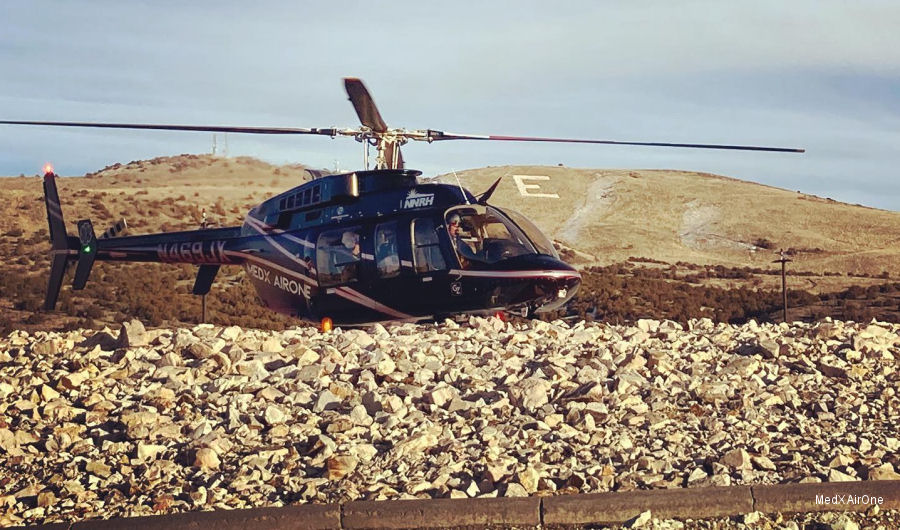 Detailed history and photos of helicopter Bell 407 Serial 54109 Register N469JX B-7610 used by MedX AirOne ,Bell Helicopter Track service timeline and current status.