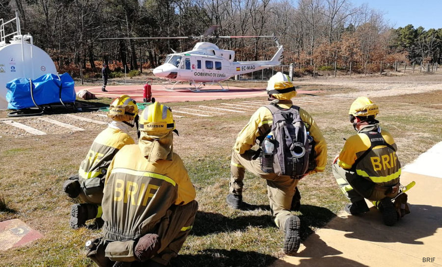 Detailed history and photos of helicopter Bell 412 Serial 33032 Register EC-MAQ C-GUNX N418EH 9Y-BHI used by Babcock España (Babcock Spain) ,Administraciones Locales (Spanish Autonomous Communities) ,Ministerio de Agricultura, Alimentacion y Medio Ambiente MAGRAMA (Spanish Ministry of Agriculture, Food and Environment) ,INAER ,Eagle Copters ,Bristow US ,Bristow Caribbean ,Air Logistics ,ERA Helicopters Track service timeline and current status.