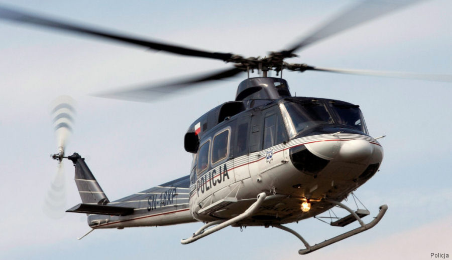 Detailed history and photos of helicopter Bell 412HP Serial 36028 Register SN-18XP 02 N4303N used by Policja (Polish Police) ,Siły Powietrzne Rzeczypospolitej Polskiej (Polish Air Force) ,Bell Helicopter Track service timeline and current status.