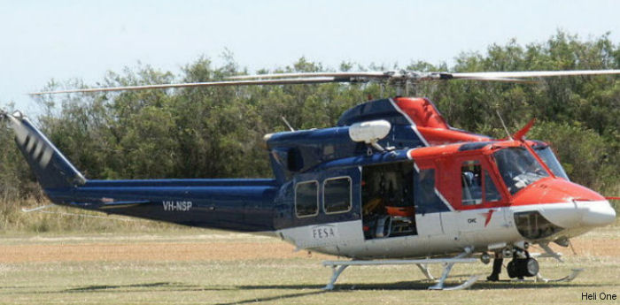 Detailed history and photos of helicopter Bell 412 Serial 33091 Register D-HHVV VH-NSP HP-962 FAP-1011 used by Rotorsun ,Agrarflug Helilift GmbH ,Australia Air Ambulances CQ Rescue ,CHC Helicopters Australia ,Lloyd Helicopters Western Australia ,NSCA (National Safety Council of Australia) ,Servicio Nacional Aeronaval SENAN (national air naval service) Track service timeline and current status.