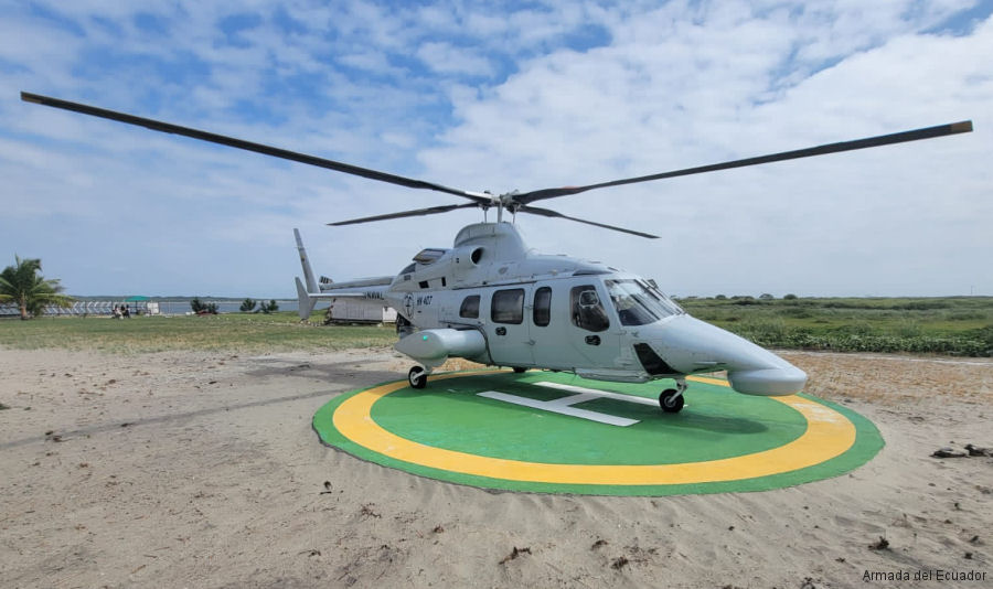 Detailed history and photos of helicopter Bell 430 Serial 49022 Register HN-407 N430BL SX-HPM N434WH N431WH N1175B used by Armada del Ecuador (Ecuadorian Navy) ,Bell Helicopter Track service timeline and current status.
