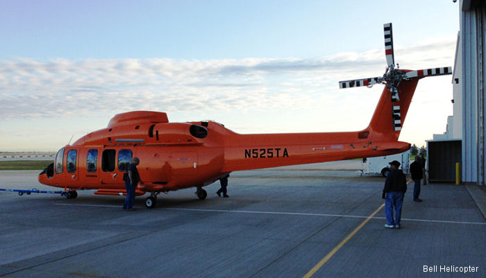Helicopter Bell 525  Serial 62001 Register N525TA used by Bell Helicopter. Built 2015. Aircraft history and location