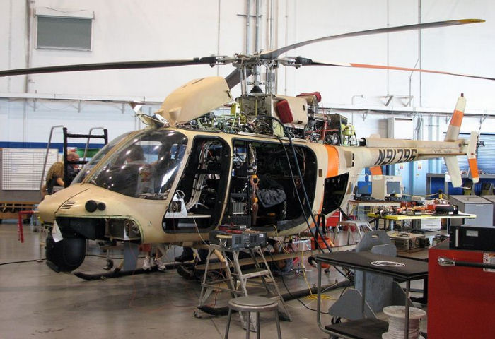 Helicopter Bell Fire-X Serial 53343 Register N91796 LV-ZPF used by Northrop Grumman ,Bell Helicopter ,Gobiernos Provinciales Gobierno de Salta (Salta Province Government). Built 1999. Aircraft history and location