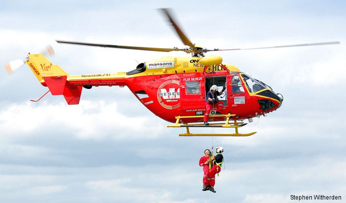 Detailed history and photos of helicopter Kawasaki BK117A-4 Serial 1017 Register ZK-HLN JA9696 used by New Zealand Rescue Helicopters ARHT (Auckland Rescue Helicopters Trust) Track service timeline and current status.