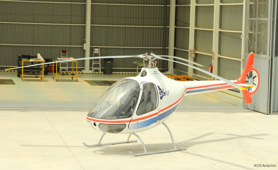 Helicopter Guimbal Cabri G2 Serial 1232 Register CC-AQO used by AOG Aviacion. Aircraft history and location