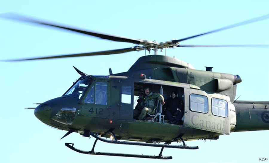 Helicopter Bell CH-146 Griffon Serial 46412 Register 146412 used by Canadian Armed Forces. Aircraft history and location