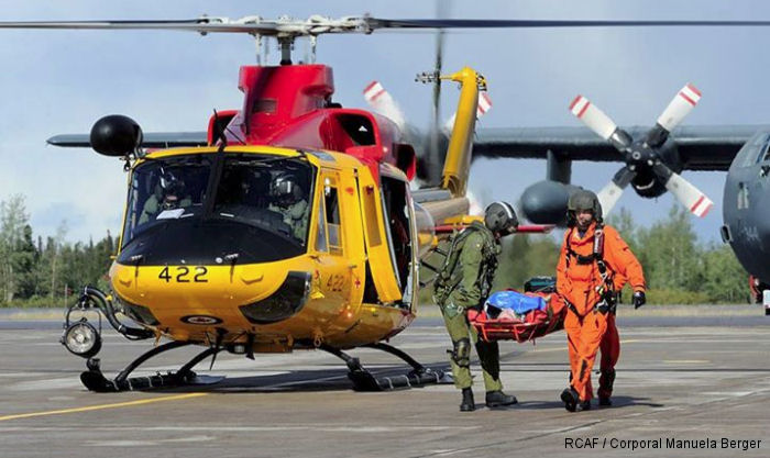 Helicopter Bell CH-146 Griffon Serial 46422 Register 146422 used by Canadian Armed Forces. Aircraft history and location