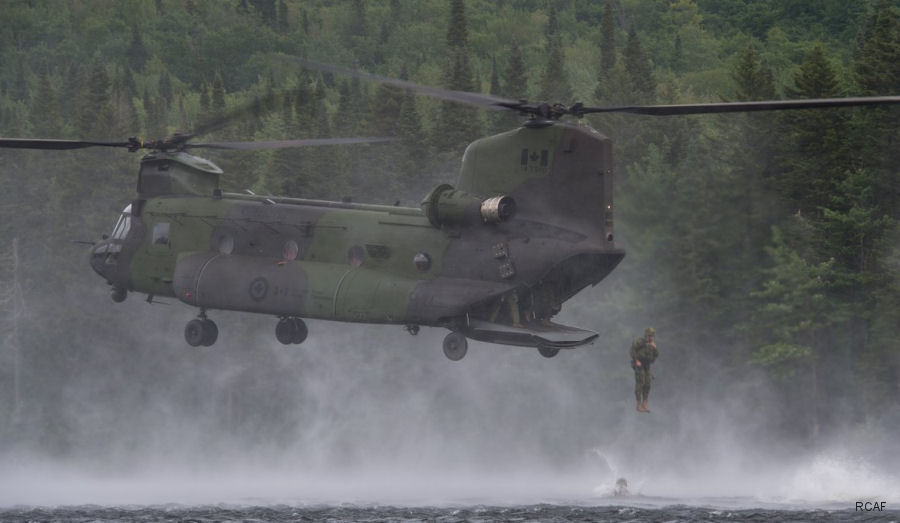 Helicopter Boeing CH-147F Chinook Serial M.2060 Register 147310 used by Canadian Armed Forces. Aircraft history and location