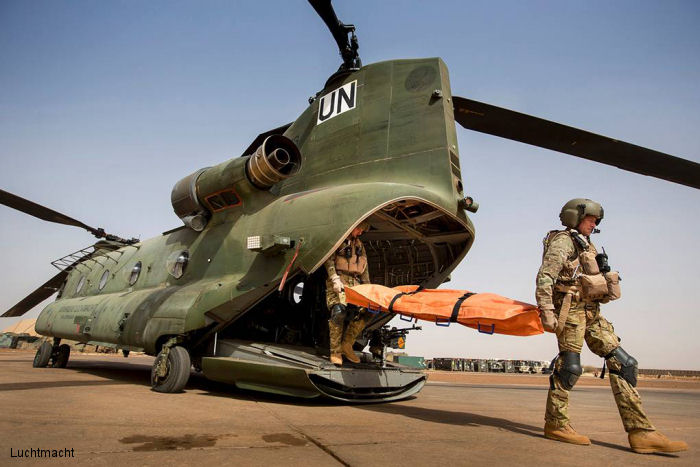 Photos of CH-47D Chinook in Royal Netherlands Air Force helicopter service.