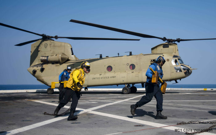 Detailed history and photos of helicopter Boeing CH-47F Chinook Serial M.8089 Register 11-08089 used by US Army Aviation Army Track service timeline and current status.