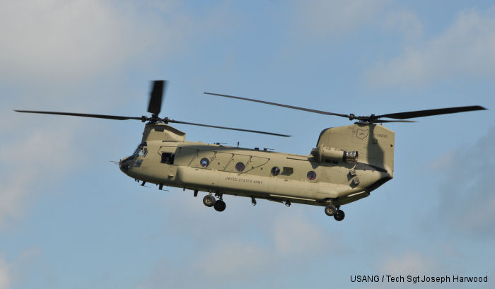 Helicopter Boeing CH-47F Chinook Serial M.8830 Register 11-08830 used by US Army Aviation Army. Aircraft history and location