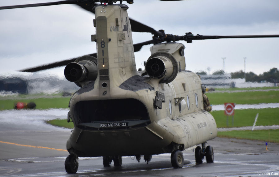Detailed history and photos of helicopter Boeing CH-47F Chinook Serial M.8811 Register 10-08811 used by US Army Aviation Army Track service timeline and current status.