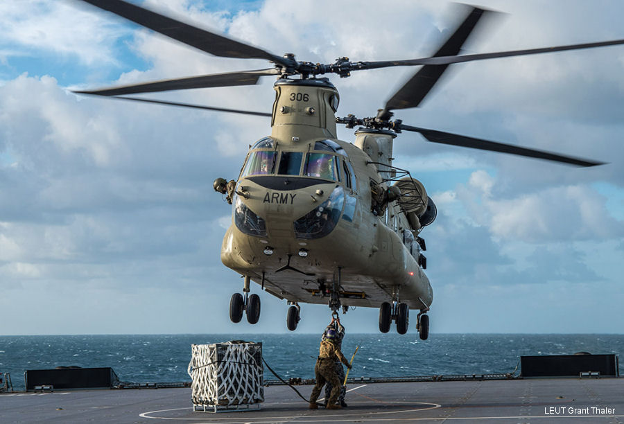 Helicopter Boeing CH-47F Chinook Serial M.7436 Register A15-306 used by Australian Army Aviation (Australian Army). Aircraft history and location