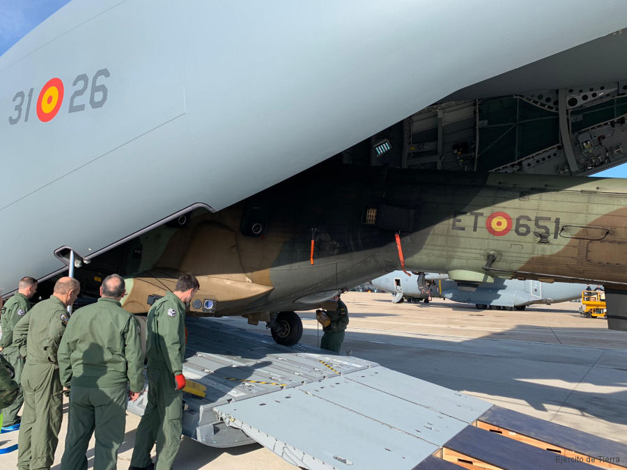 Detailed history and photos of helicopter Eurocopter AS532UL Cougar Serial 2462 Register HT.21-51 HT.27-03 used by Fuerzas Aeromóviles del Ejército de Tierra FAMET (Spanish Army Aviation) Track service timeline and current status.