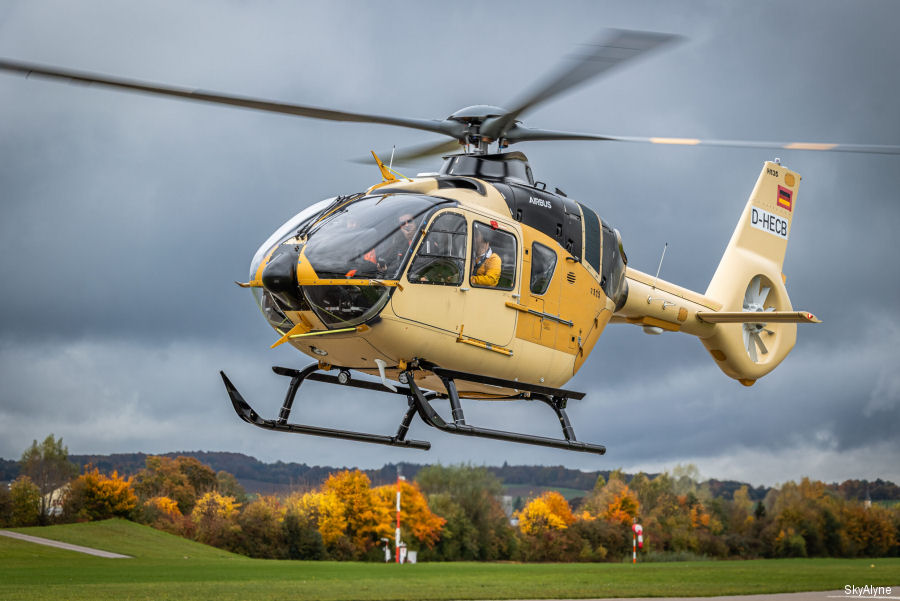 Detailed history and photos of helicopter Airbus H135 / EC135P3H Serial 2325 Register D-HECB used by Canadian Armed Forces ,Airbus Helicopters Deutschland GmbH (Airbus Helicopters Germany) Track service timeline and current status.